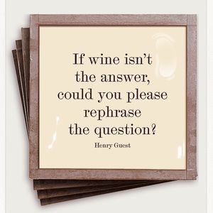 NIB Ben’s Garden Glass Coasters, Set of 4